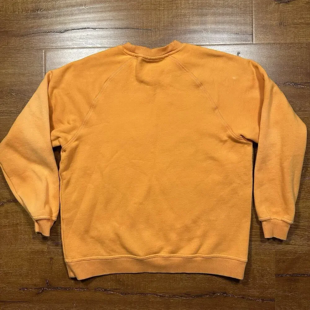 Pleasures Oversized Sweatshirt Mens S Orange Pullover Sweater Relaxed Fit City